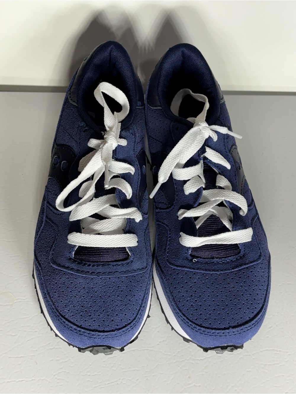 Saucony Navy Blue Athletic Sneaker with White Laces